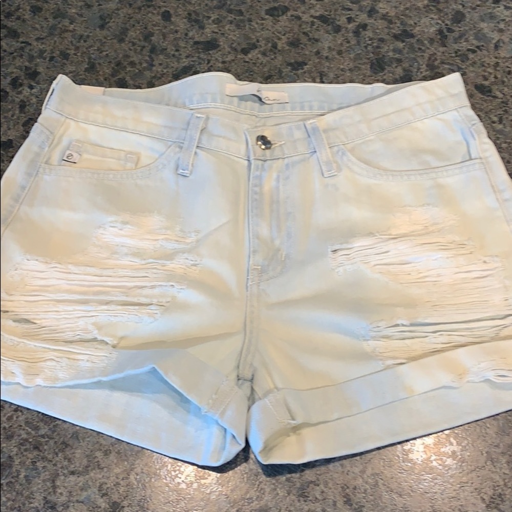 Frayed Denim Shorts